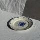 Decorative plate with blue flower pattern D25