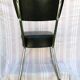 Chrome and skai industrial chair