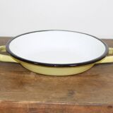 Enamelled sheet metal dish