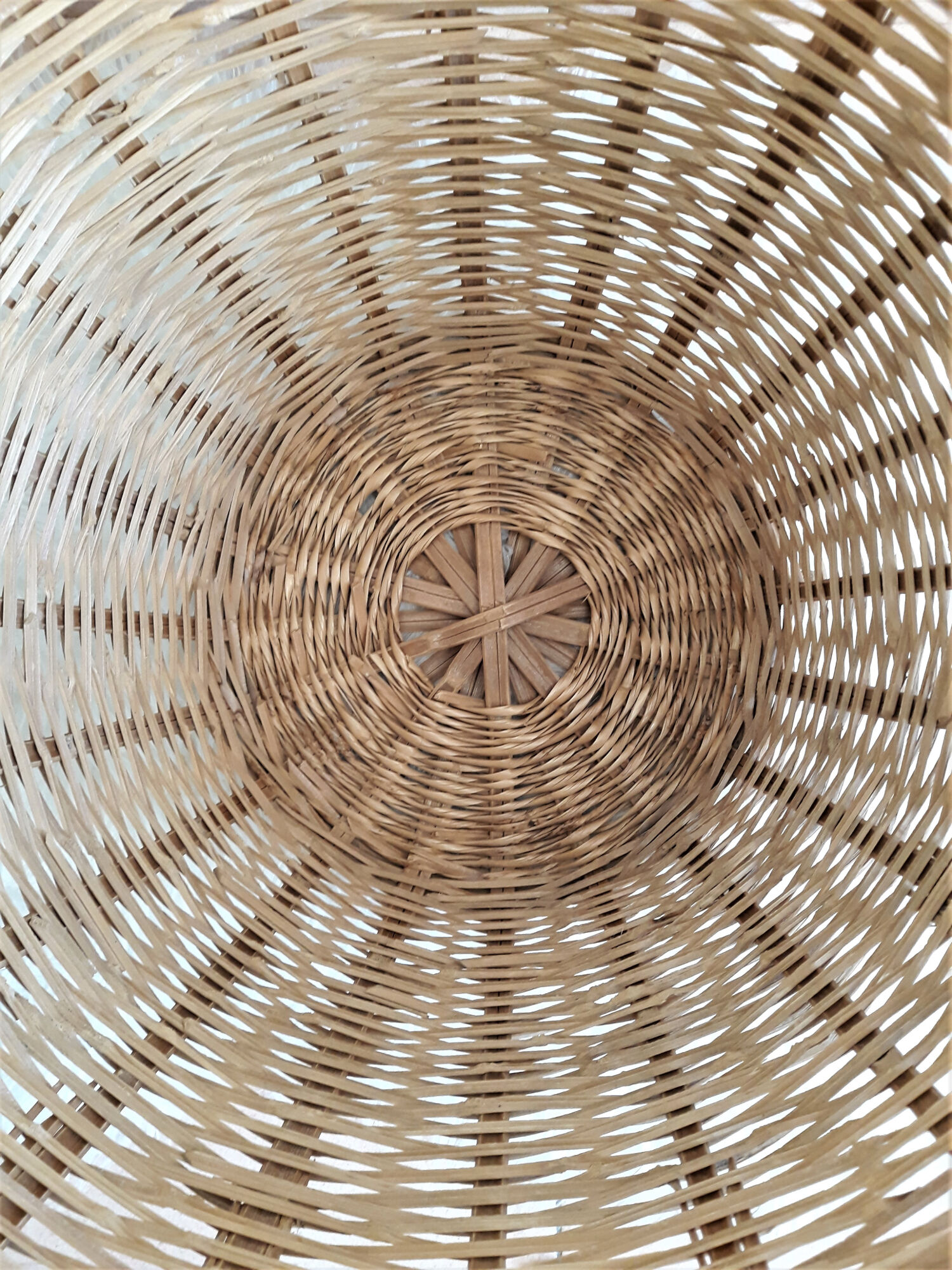 Large wicker basket / rattan - Rattan pan / wicker XXL
