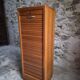 Armoire à rideau vintage en chêne | France | 1960s–1970s