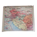 Old school map Vidal Lablache No. 32 Danubian States.