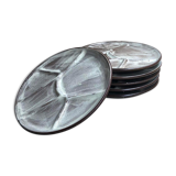 Assiettes grises