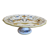 Assiette de présentation sur pied douche Martres Tolosane décor Moustier