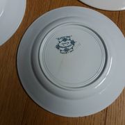 Assiettes Digoin, Moulin des Loups et Hamage, Saint Amand