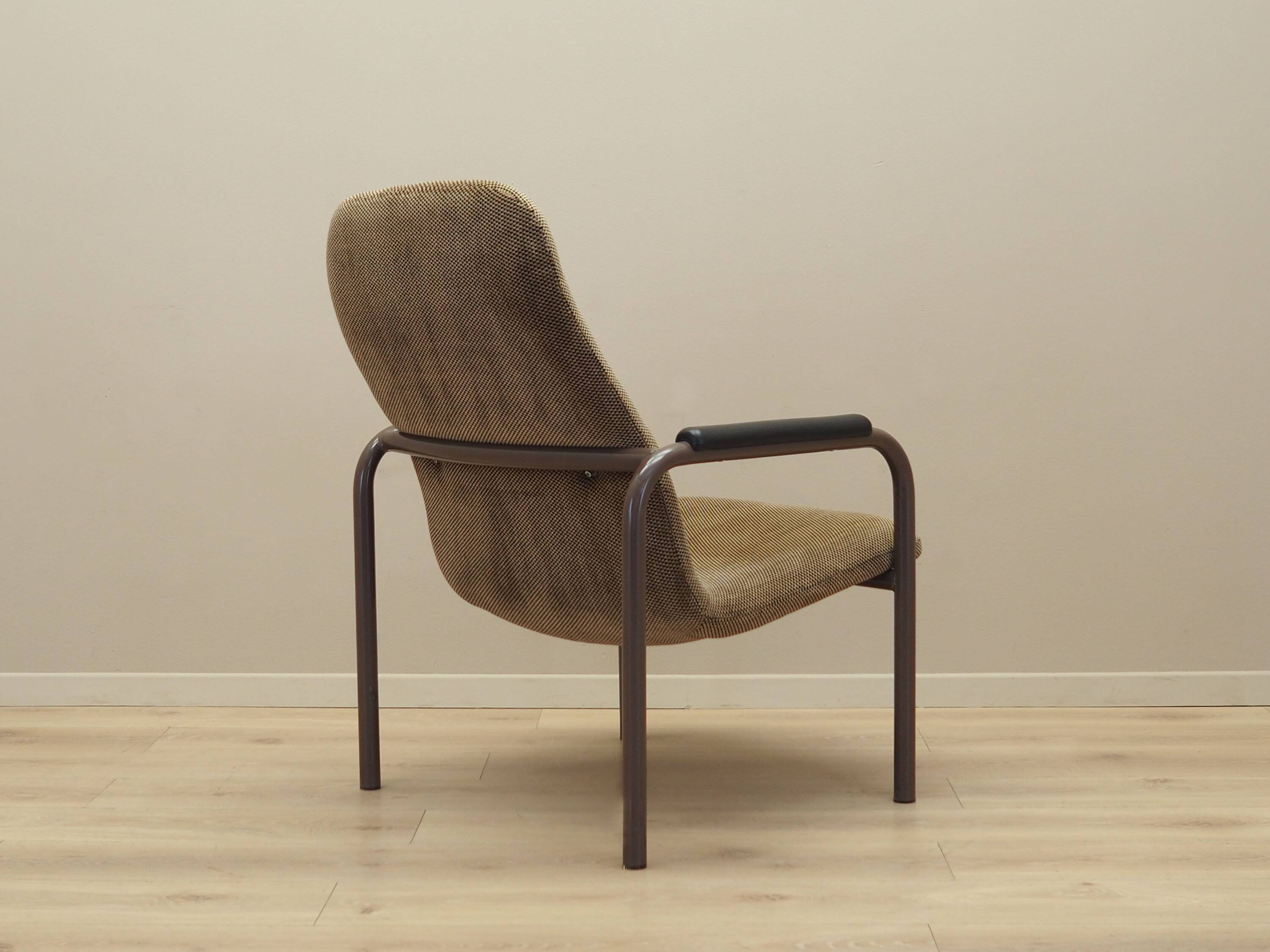 Brown armchair, Danish design, 1960s, production: Denmark