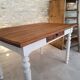 Farm table feet turned