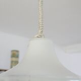 Pair of Cinea suspensions, Leucos workshop, handmade in Murano, design Giusto Toso, circa 197