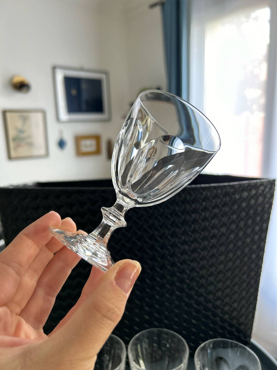 6 verres à vin cristal Rambouillet