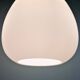 Scandinavian suspension in frosted white glass, 1960s