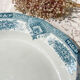 Vintage round dish Terre de fer ONNAING model "PRINTEMPS"