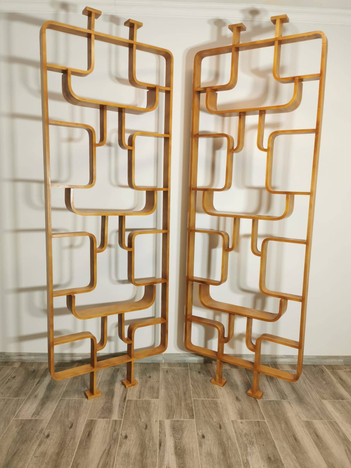 Room Dividers by Ludvik Volak for Drevopodnik Holesov, 1950s, Set of 2