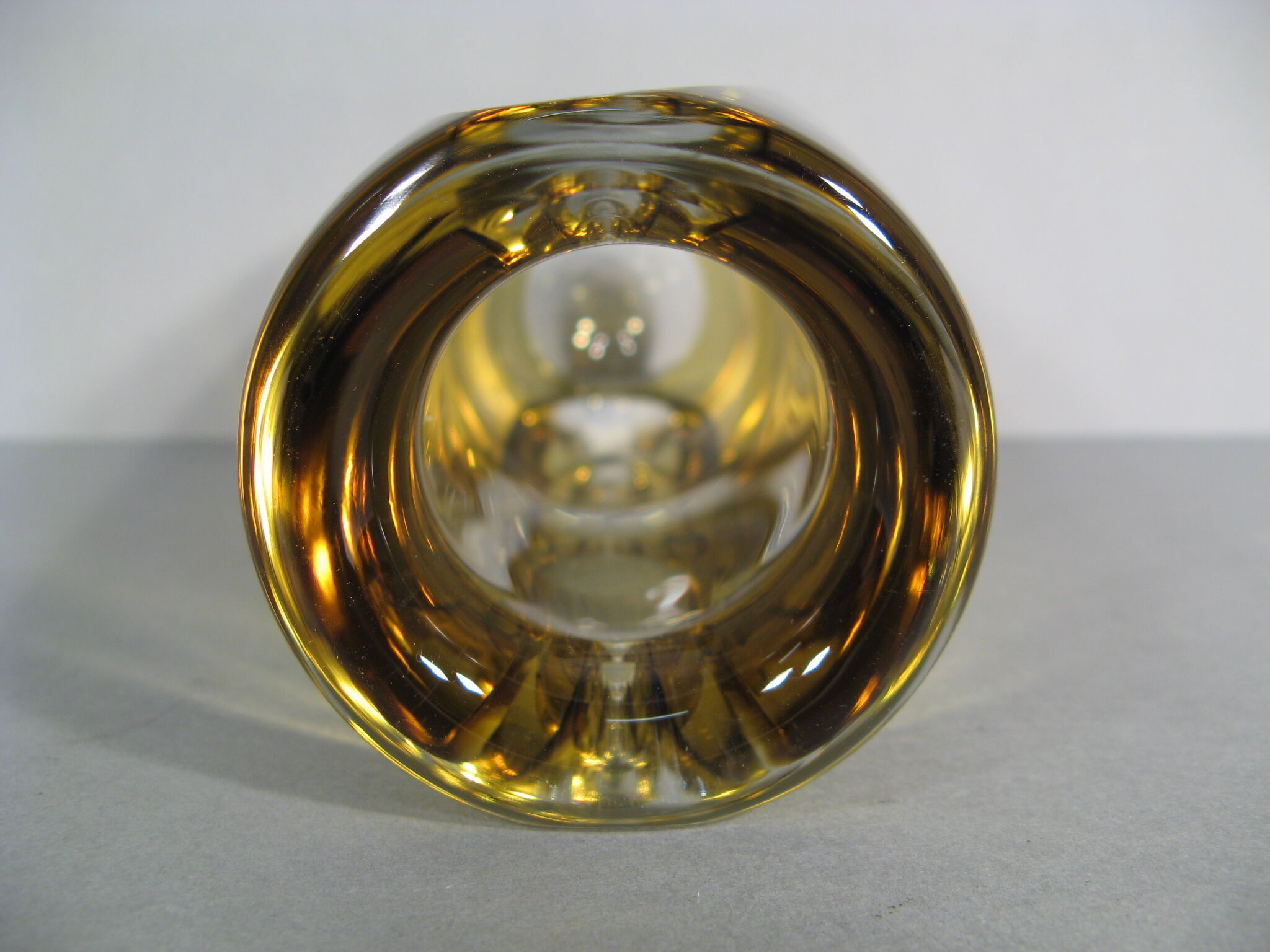 Vintage crystal vase j.b france 1970s