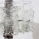 Murano glass pendant chandelier Mazzega 1970s