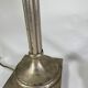 Silver metal palm lamp foot