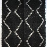 Reversible rug - hand-woven recycled cotton - 170 x 240 cm