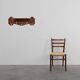 Art Deco coatrack in oak and copper, Belgium 1920s