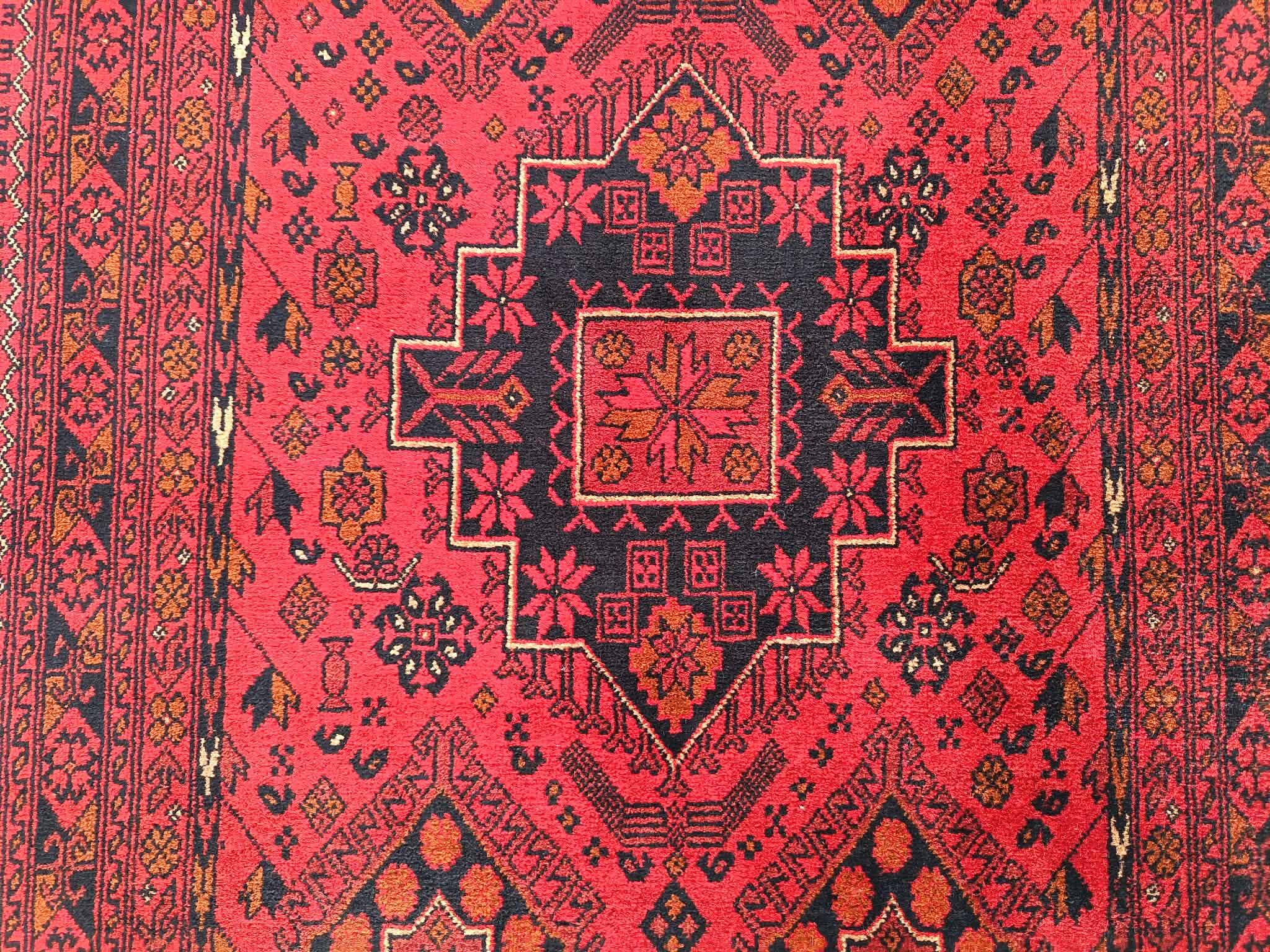 Handmade Afghan Khanmadoui hallway rug