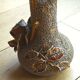 Beautiful antique majolica and slipware vase