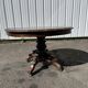 Table de chasse ovale en chêne sculpté style XIX e aux dragons