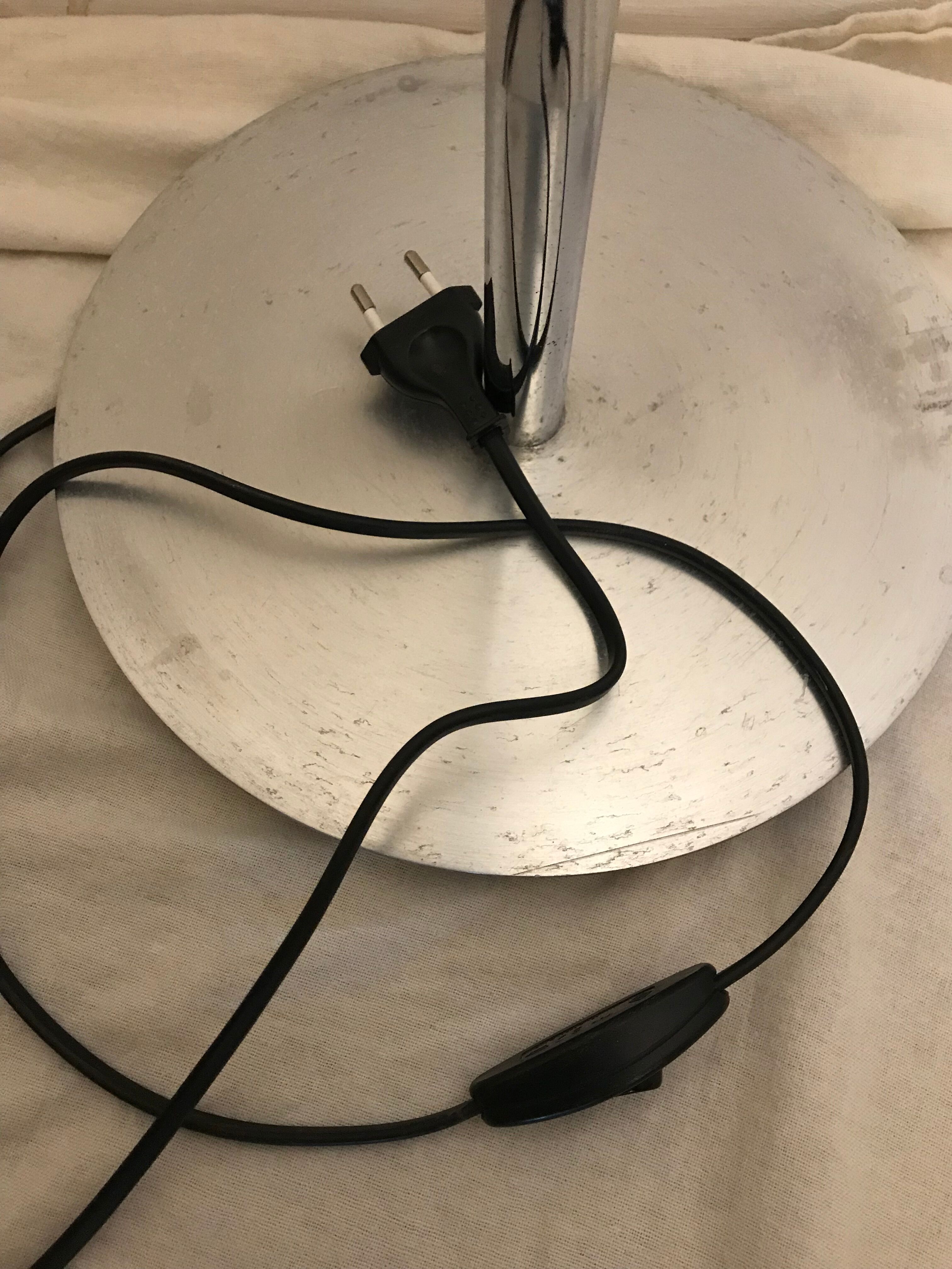 Lampadaire chromé 10 feux