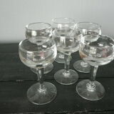 Set of 6 old glasses