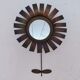 Flower wall mirror, Jean Vinay, 1960s design