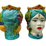 teste di moro  siciliane in ceramica