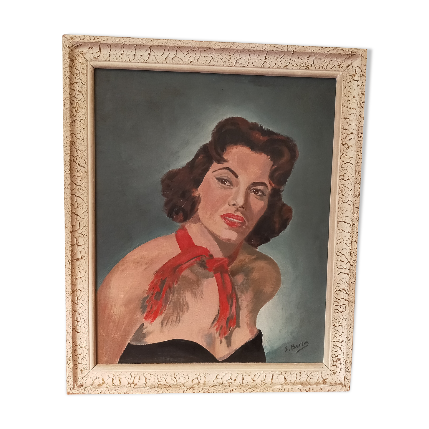 Portrait "Woman in Red Scarf"