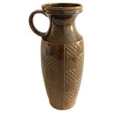 Mid Century West German Ceramic Large Handled Vase by Scheurich, 1950s