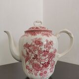 Service à café et thé ancien rouge Villeroy & Boch Saar Allemagne