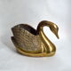 Cache-pot cygne XXL en laiton