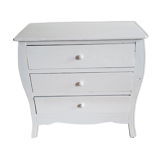Commode blanche 3 tiroirs