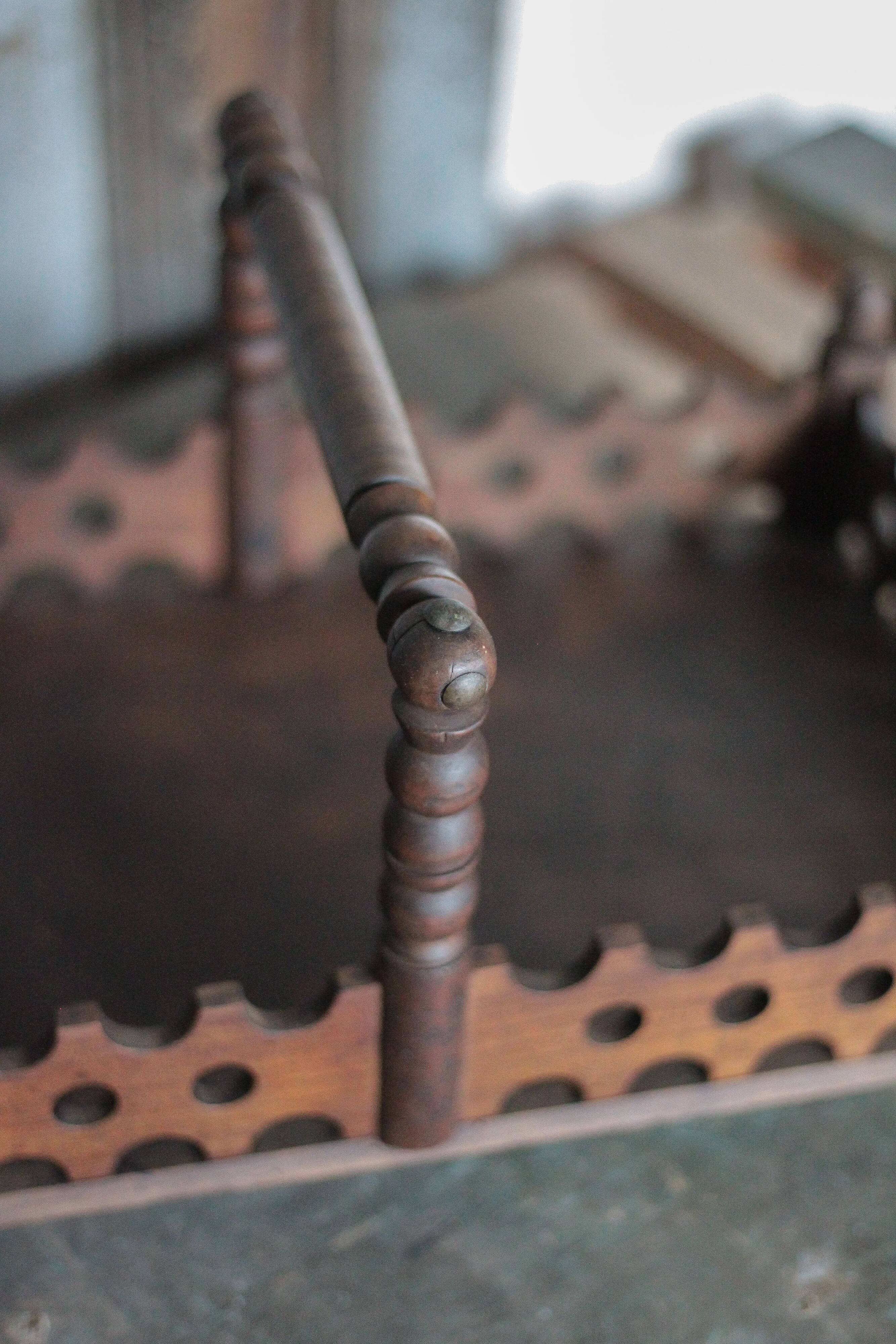 Vintage wooden basket, wooden fruit bowl, kitchen, nature, folk art