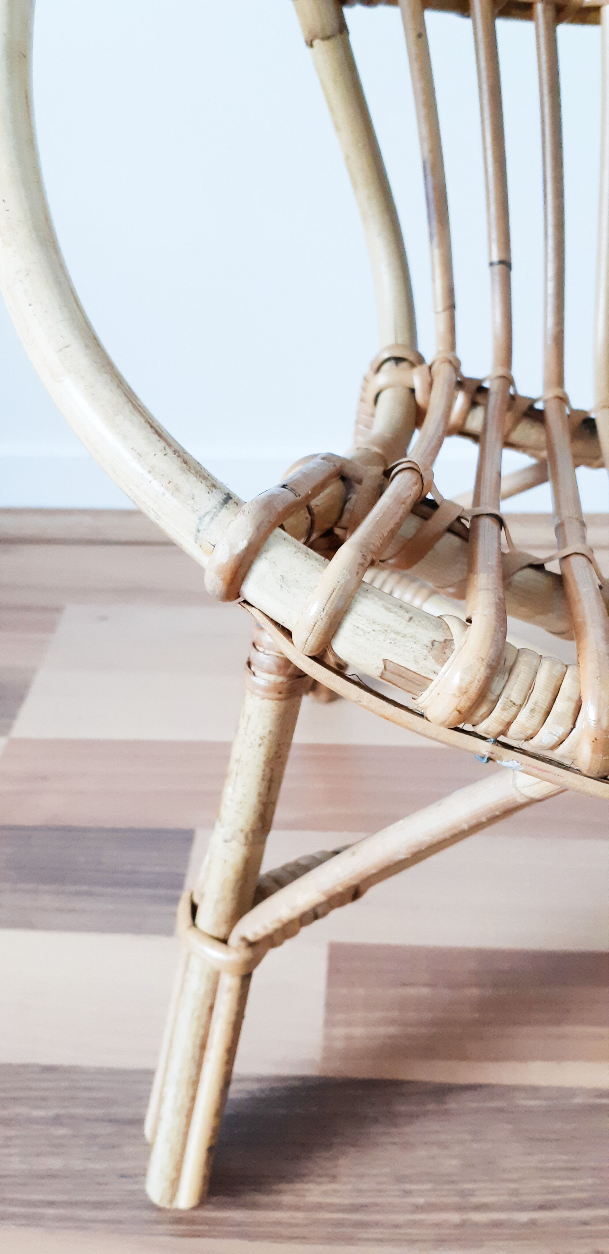 Basket child rattan armchair