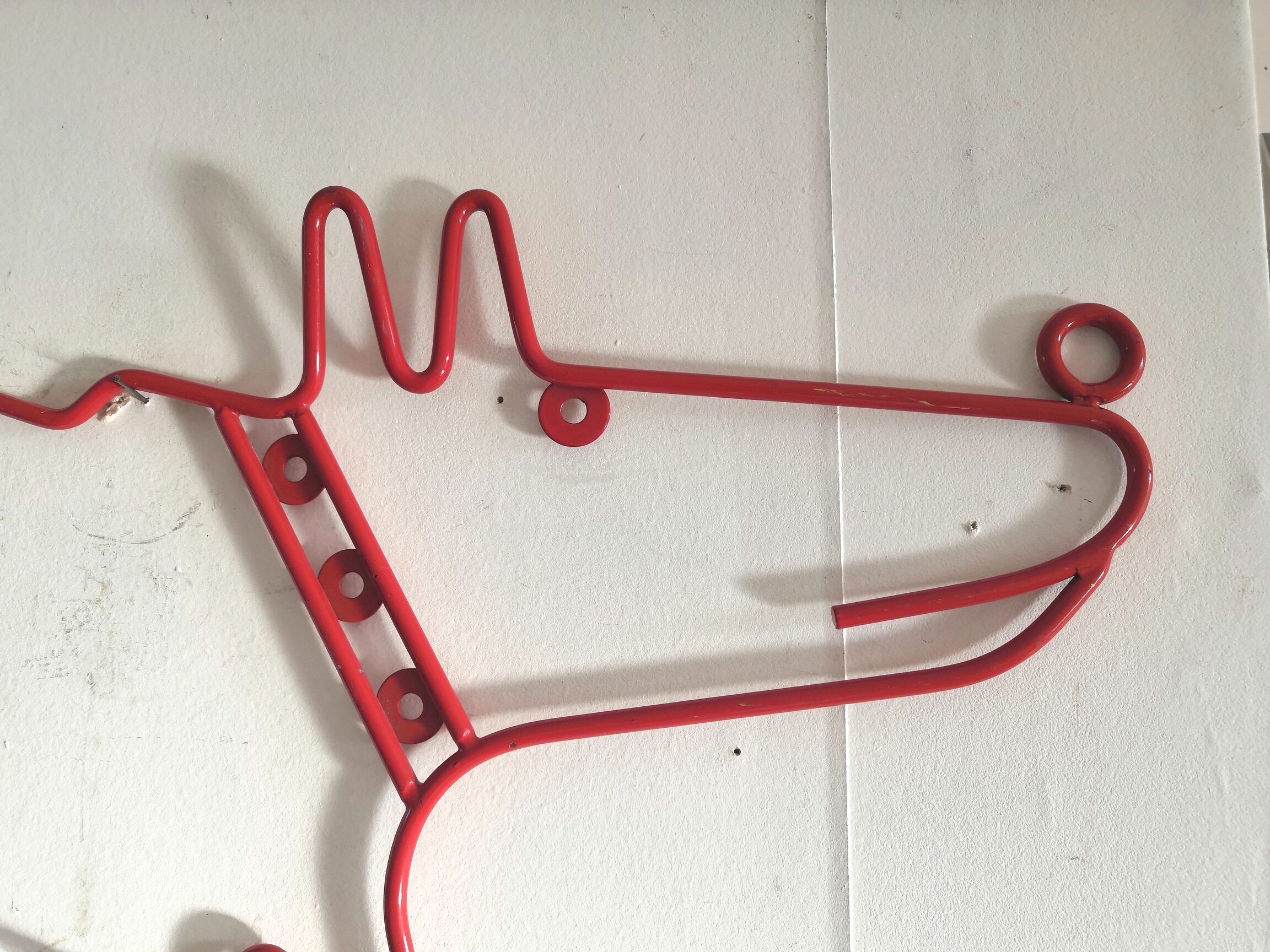 Wall coat rack vintage dog Ikea, 90s