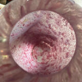 Glass paste vase, La Rochere, vintage, glassware, pink,