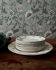 Plates and dish in genuine opaque Digoin Sarreguemines.