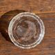 Pressed glass ashtray with dove pattern D:13.5