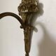 Antique bronze and glass paste wall light