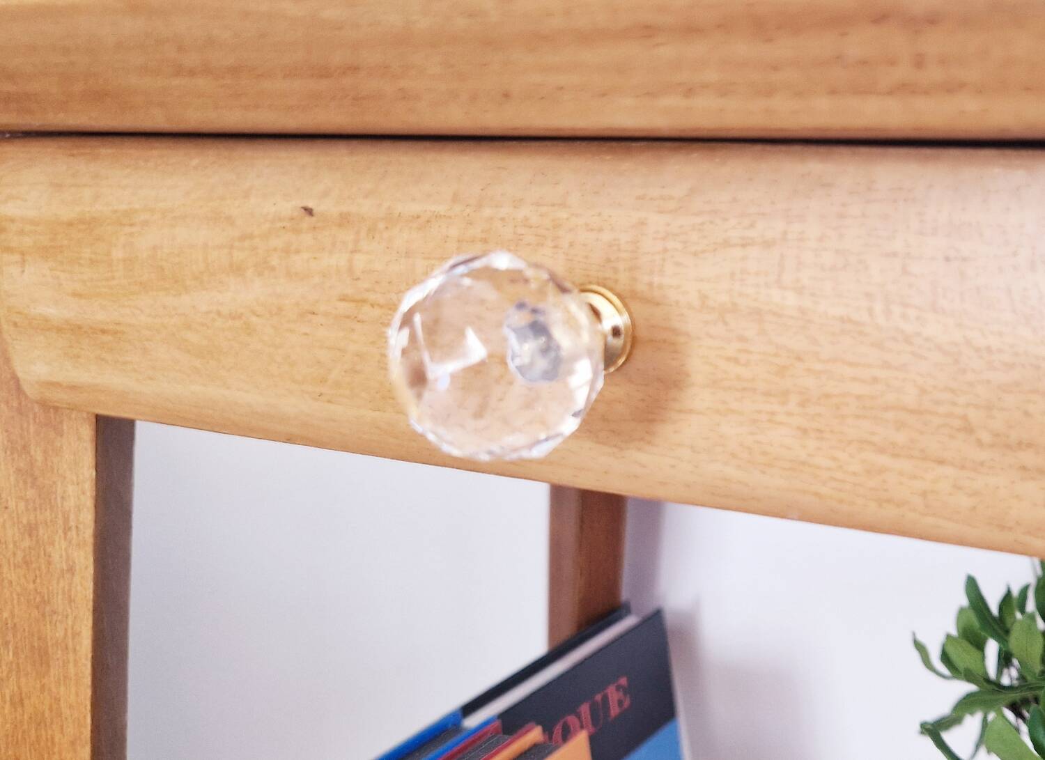 1950s side table with compass legs