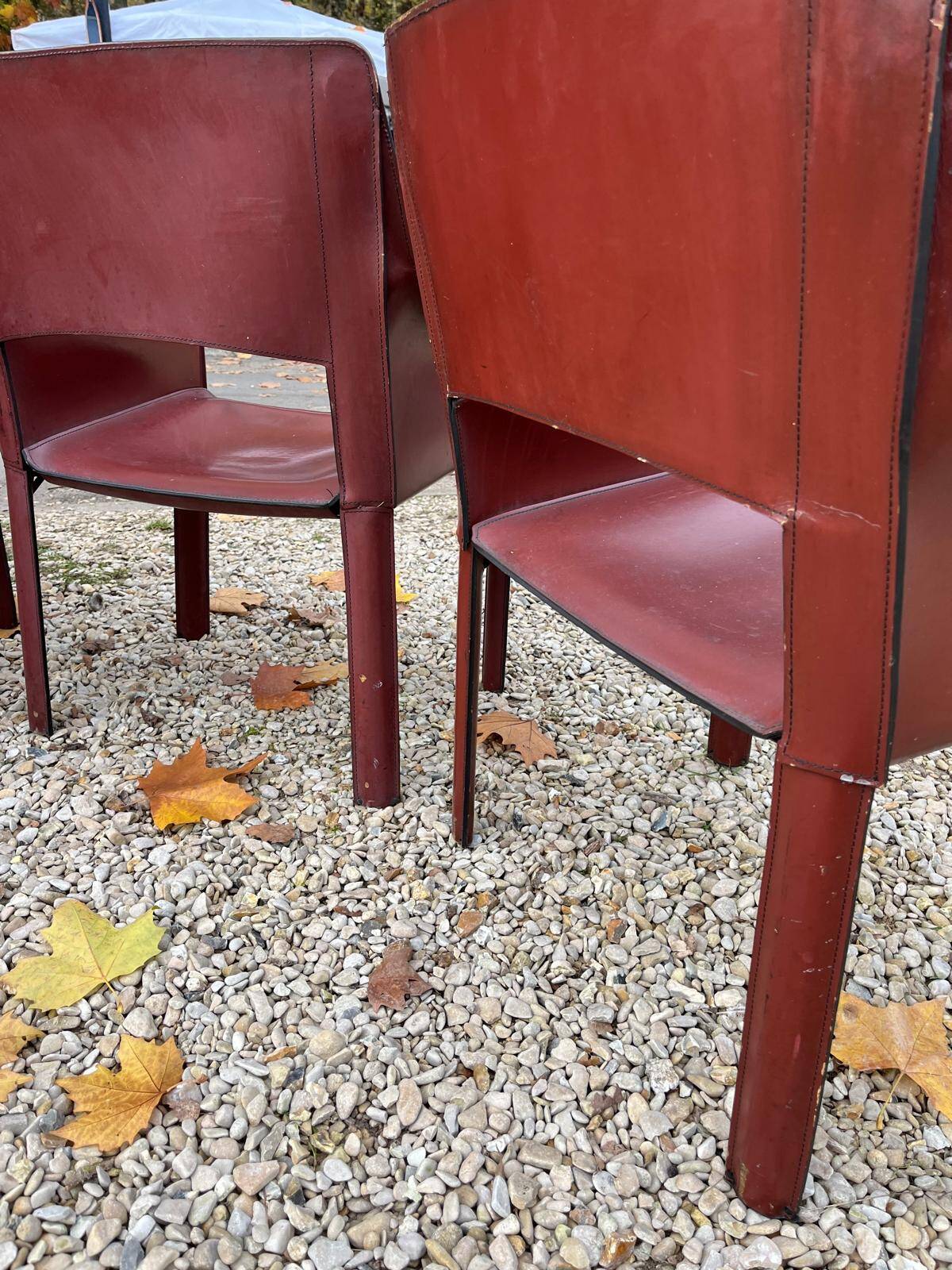 Fauteuils Chaises cuir De Couro Brazil cab413 Cassina