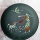 Rare pair of ceramic plates and enamel with mythological decoration. The 50s.