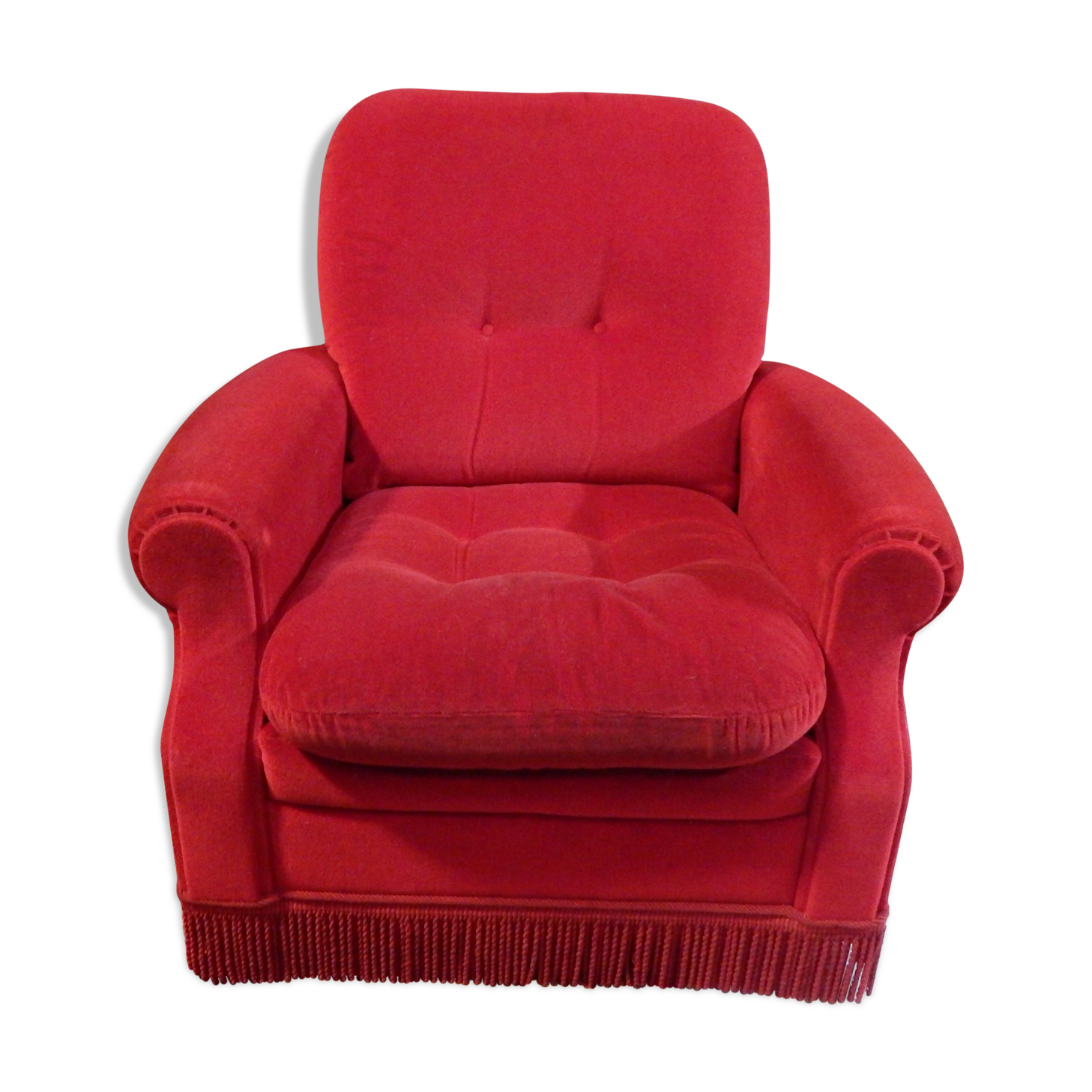 Vintage velvet club chair 50/60