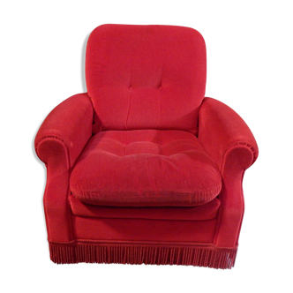 Vintage velvet club chair 50/60
