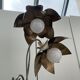 Lampadaire fleurs et plante lampe de plancher de fleur - design années 70