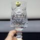 6 thick cut crystal wine glasses ff crystal hand