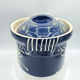 Terrine oval alsace Baeckeoffe blue