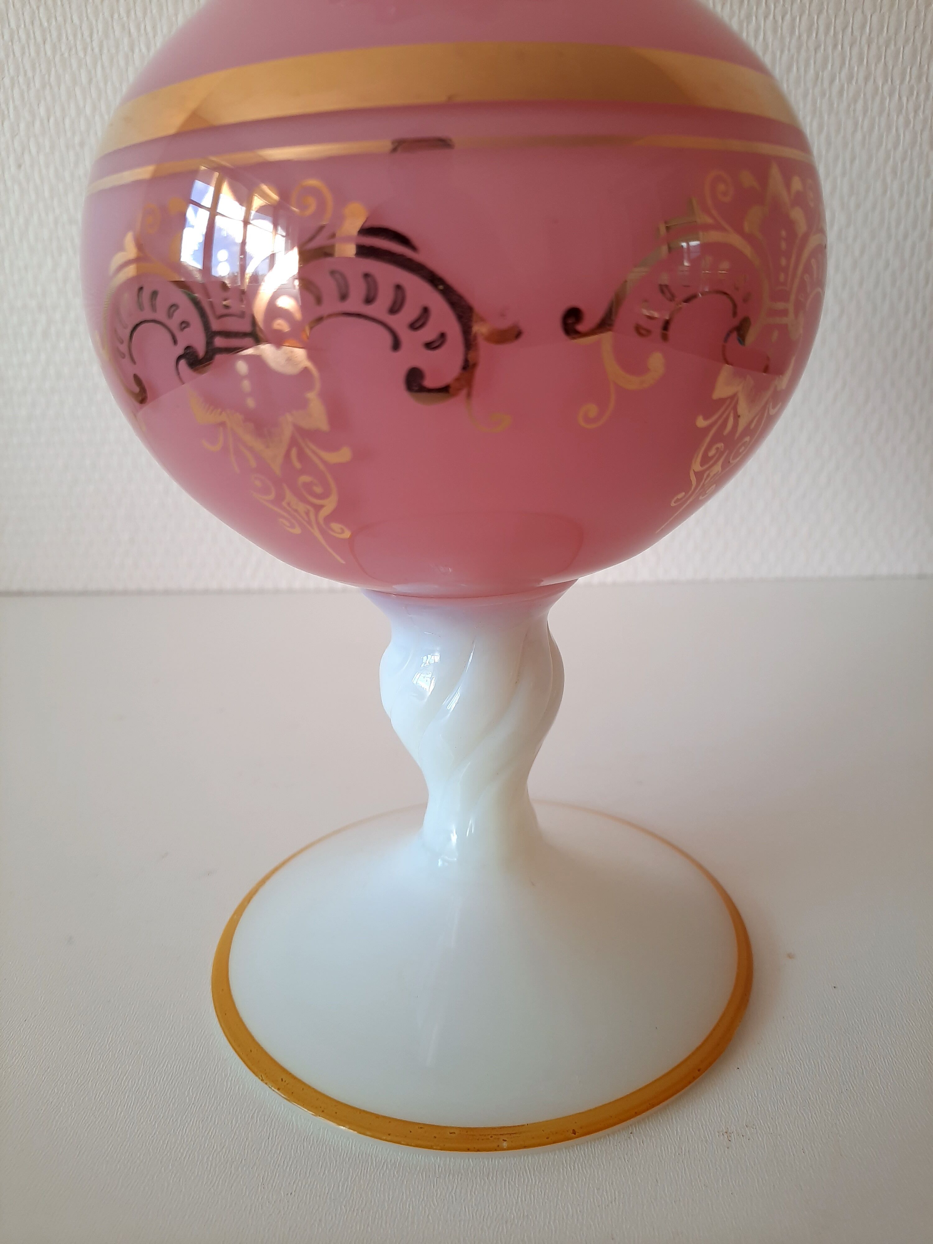opaline baluster vase 20th century