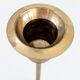 Pair of mid-century vintage brass candlesticks